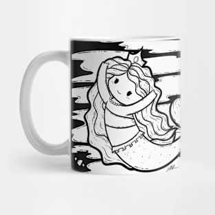 Cute Mermaid Illustration Mug